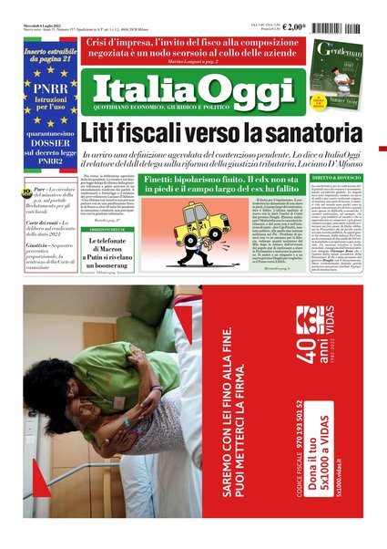 Italia oggi : quotidiano di economia finanza e politica